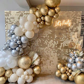 Champagne Shimmer Backdrop Rental Toronto – Elegant Sequin Wall for Events