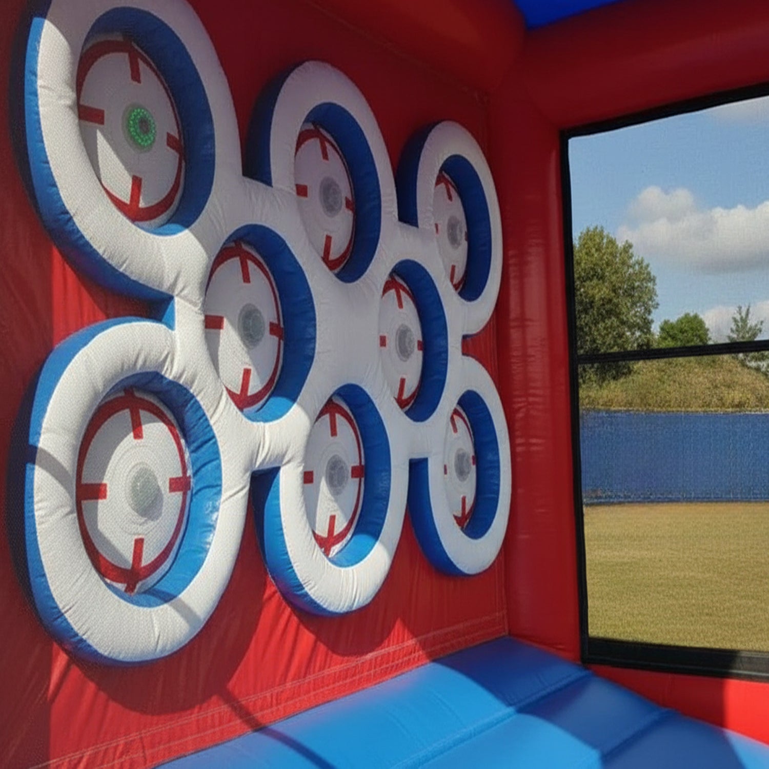 Inflatable Combi Sport Arena With Ips (Red)