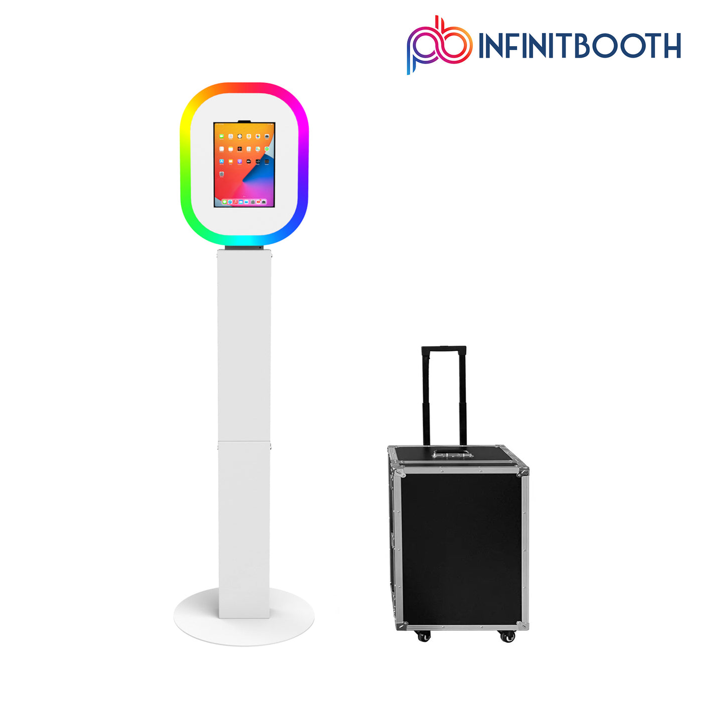 GlowSnap iPad Photo Booth – Portable LED Shell for Weddings & Events