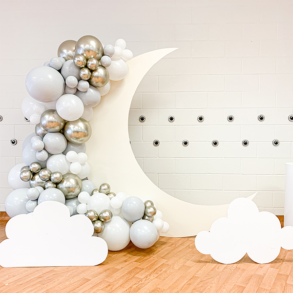 Crescent Backdrop with Clouds – Partybox Entertainment