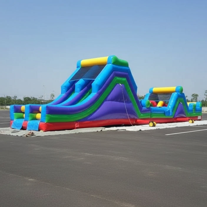 Commercial-grade bouncy castle and inflatable equipment available for rental businesses and event companies across North America