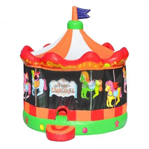 Load image into Gallery viewer, Inflatable Fun Carousel Bouncy House
