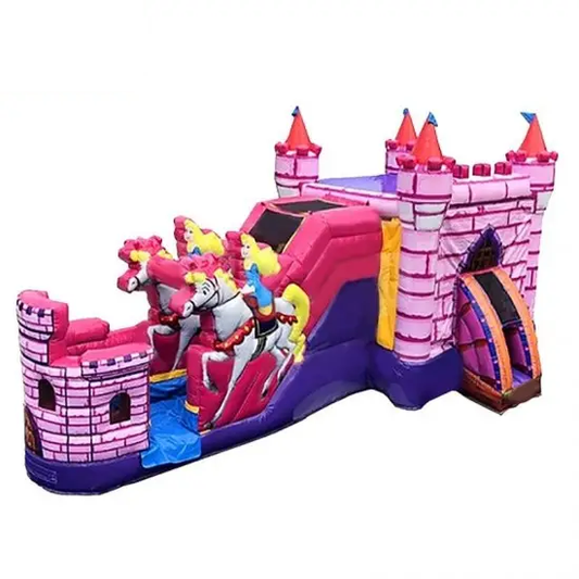 Princess Carriage With Horses Bounce House