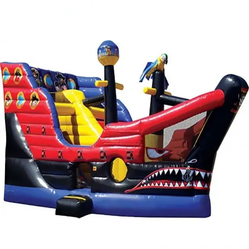 Load image into Gallery viewer, Pirate Ship Combo Bounce House
