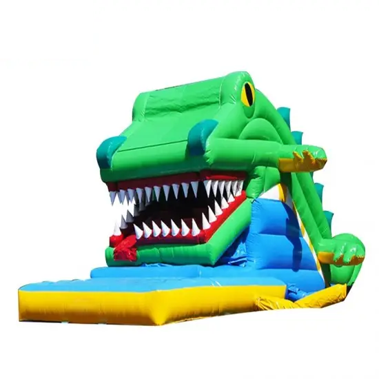 Crocodile Snappy Inflatable Slide