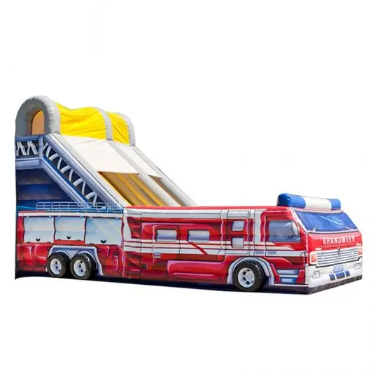 Fire Truck Inflatable Slide