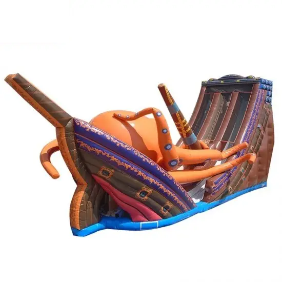 Kraken Inflatable Pirate Ship Slide