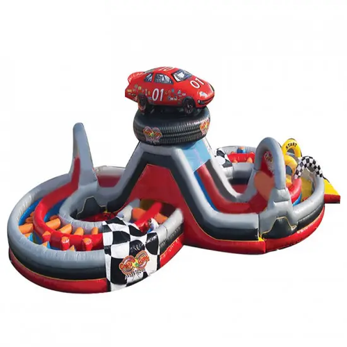 Load image into Gallery viewer, Cars Inflatable Obstacle Course
