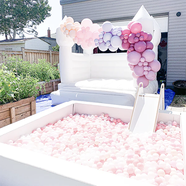 White Bouncy Castle 